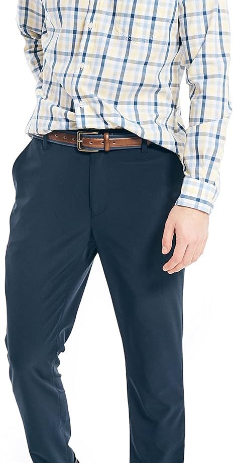 Men's Wrinkle Resistant Long Sleeve Button Front Shirt