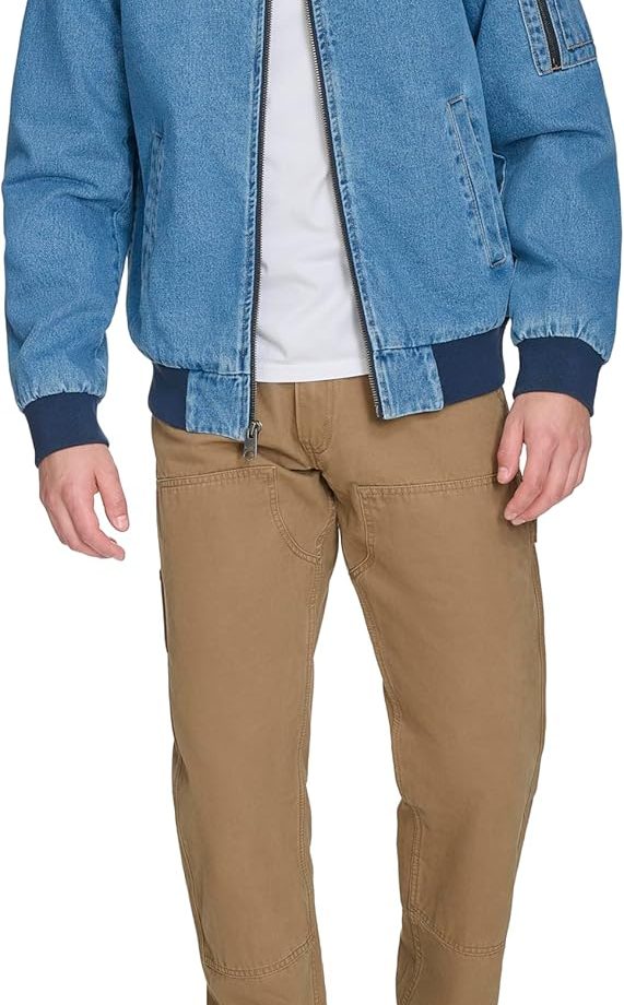 men Flight Satin Bomber Jacket