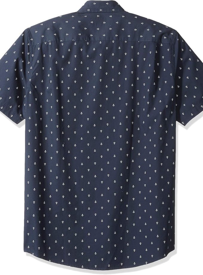 Men's Slim-Fit Short-Sleeve Print Shirt