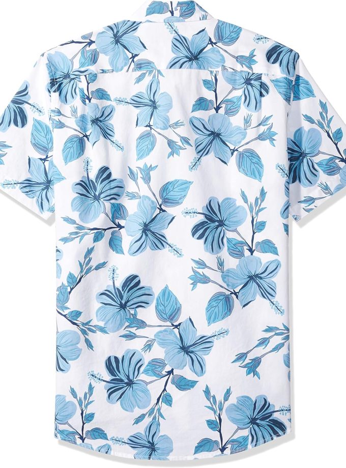 Men's Slim-Fit Short-Sleeve Print Shirt