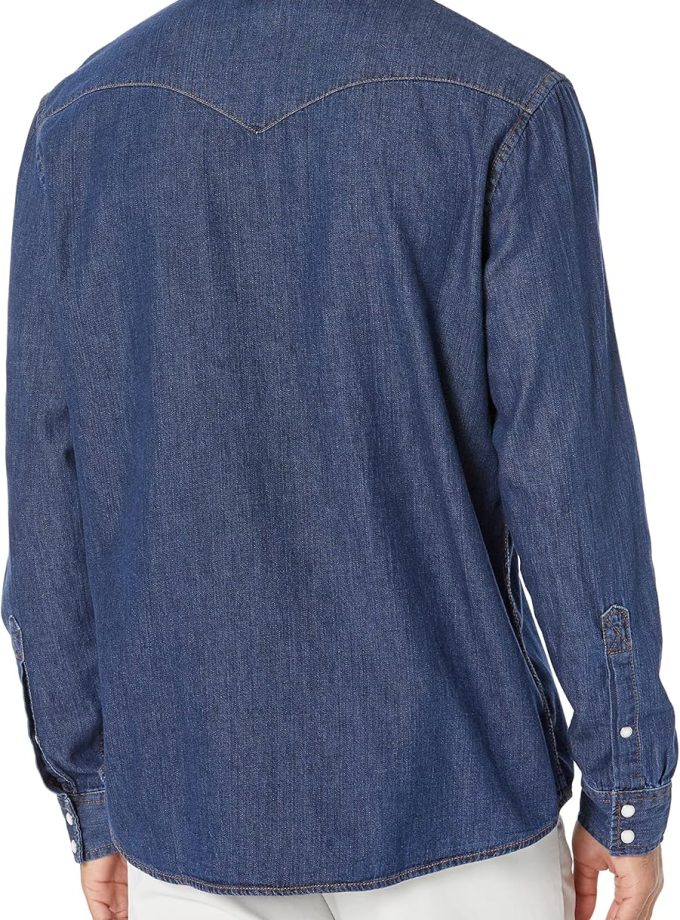 Men's Regular-Fit Long-Sleeve Denim Shirt